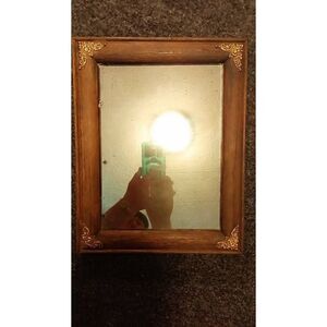Antique mirror in good condition old thick glass